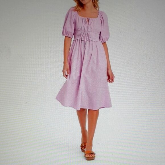 New Universal Thread Women's Violet Midi Dress Large New With Tags - Picture 1 of 6